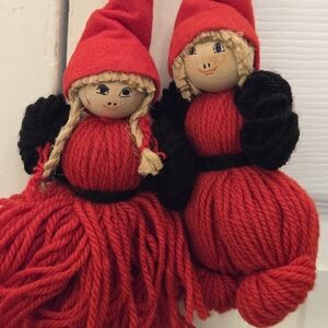 Handmade Swedish Yarn Dolls